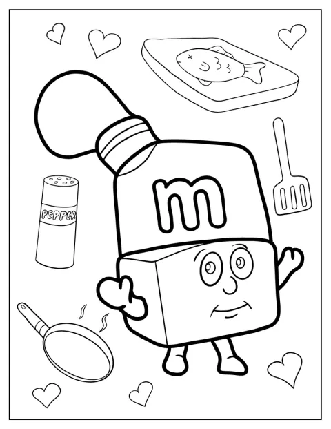 Alphablock M, vestido de chef, posa con su atuendo.