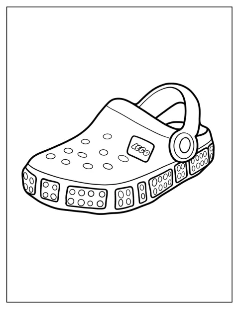 Lego Crocs Coloring Page For Kids
