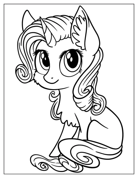Rarity surge em versão bebé, com um aspeto adorável.