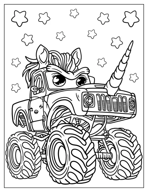 Sparkle Smash -monsteriauto poseeraa yksityiskohtaisessa kuvassa.