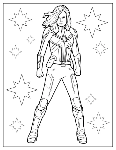 Brie Larson aparece caracterizada como Capitana Marvel.