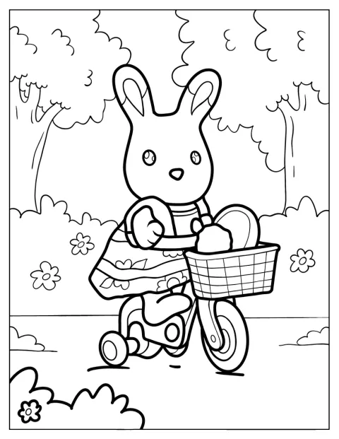 Freya Chocolate fährt mit ihrem Fahrrad.