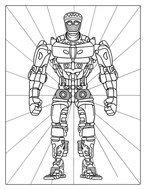 Real Steel -elokuvan robotti seisoo valmiina toimintaan.