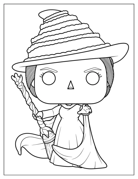 Elphaba is afgebeeld als een Funko Pop-figuurtje.