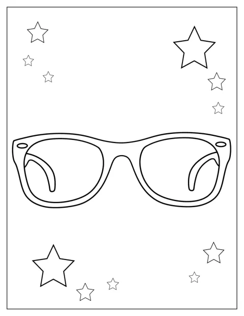 Blippis markante Brille ist groß abgebildet.