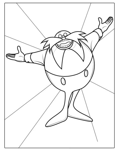 Doctor Eggman Coloring Page