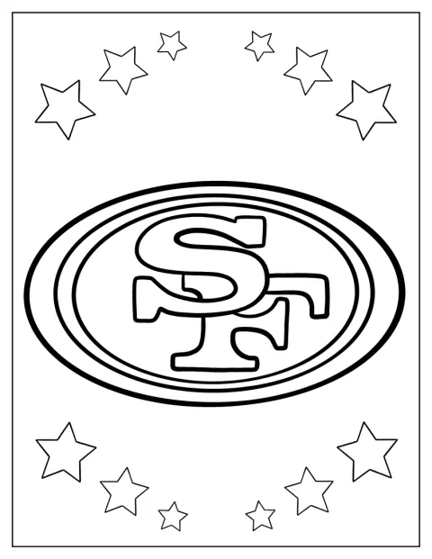 El emblema de los San Francisco 49ers representa al equipo.