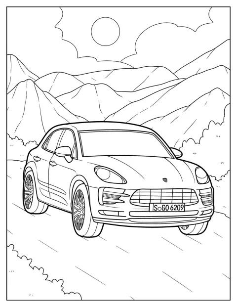 Porsche Macan kulkee maastossa.