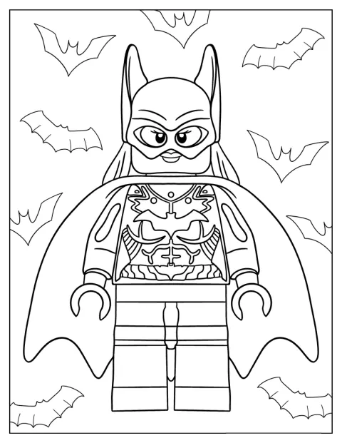 Batwoman est représentée en personnage Lego.