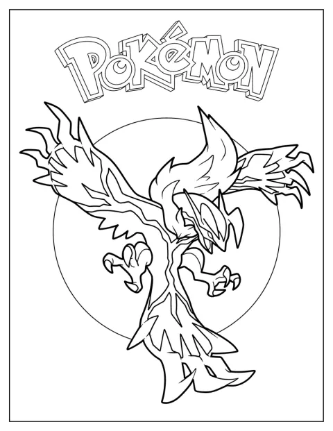 Yveltal je vyobrazený na plakátu jako legendární Pokémon.