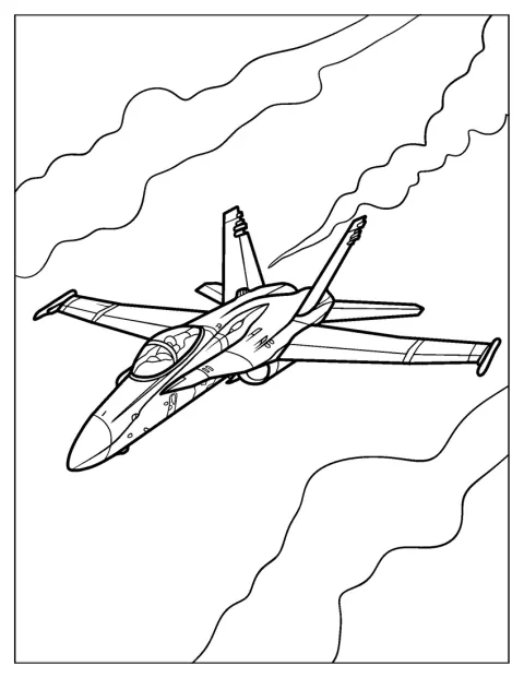 スーパーホーネットのジェット機が描かれています。