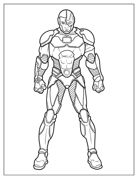 Cyborg, también conocido como Victor Stone, aparece con su armadura.