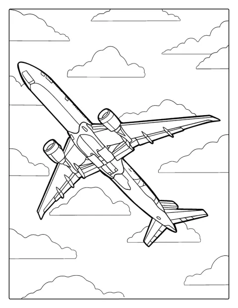 Undersiden av et Airbus-passasjerfly er synlig mens det flyr.