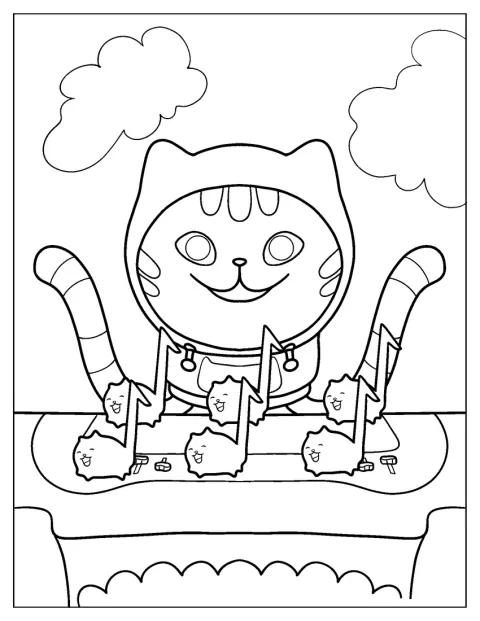 DJ Catnip soittaa musiikkia DJ-laitteillaan.