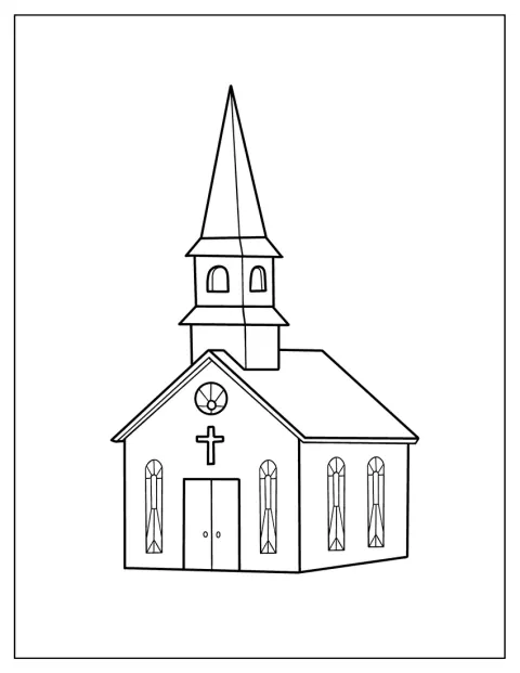 Las ventanas de una iglesia están adornadas con vidrieras de colores.