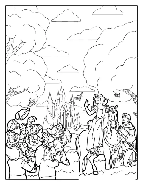 Blancanieves aparece con muchos detalles.