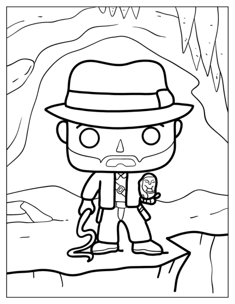 Indiana Jones apparaît sous la forme d’une figurine Funko Pop.