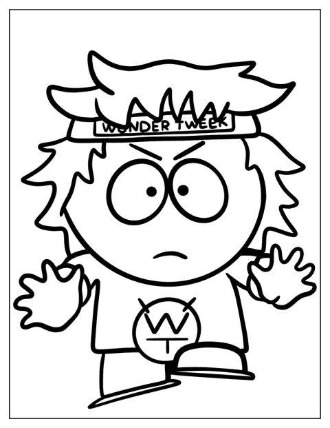 Wonder Tweek posa con su traje de superhéroe.