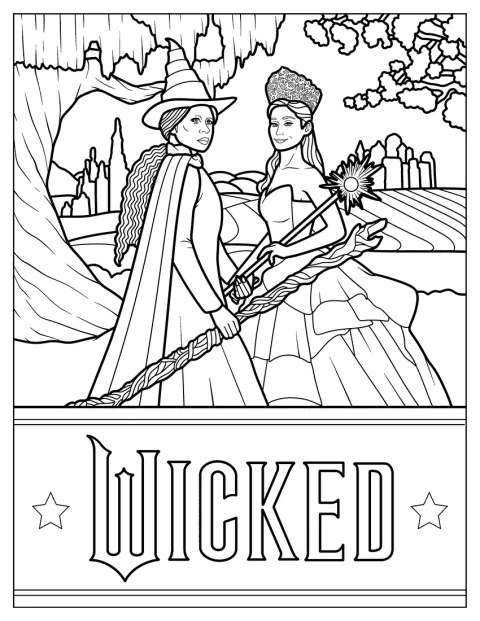Ariana Grande en Glinda et Cynthia Erivo en Elphaba figurent sur l’affiche de Wicked.