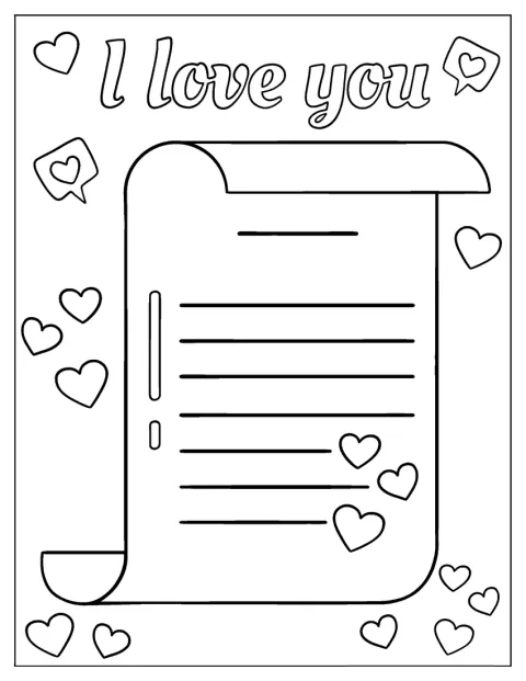 Zamknięty list skrywa miłosną wiadomość.