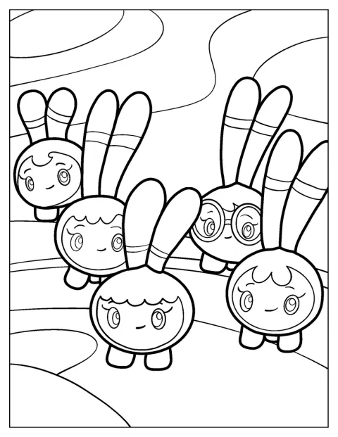 Um Squeaky Peepers surge com um sorriso e um ar adorável.