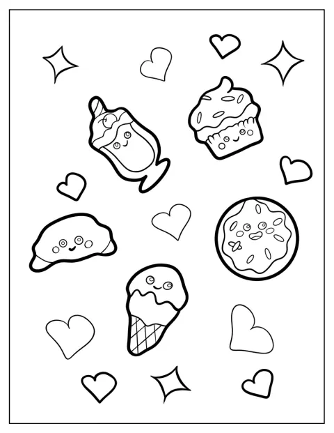 Dessertformede Jibbitz-charms pynter et par Crocs.