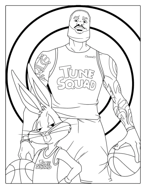 Bugs Bunny accompagne LeBron James dans l’univers de Space Jam.