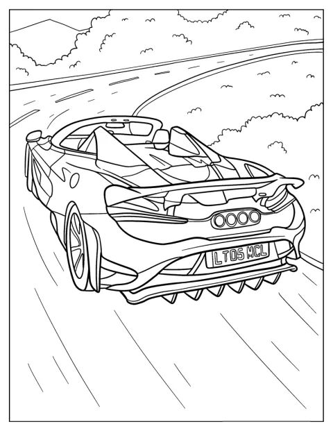 McLaren 765LT szybko mknie po drodze.