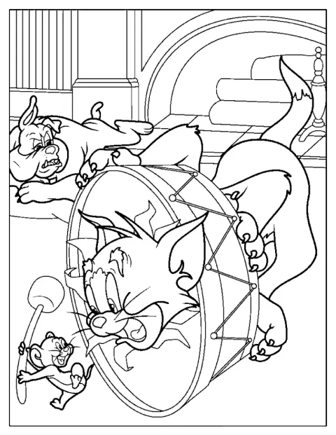 Jerry Outsmarts Tom While Spike Watches