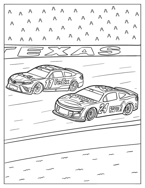 Toyota FedEx cu numărul 11 și Chevrolet Raptor cu numărul 24 concurează în NASCAR.