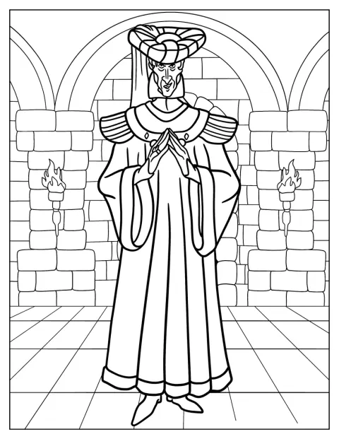Claude Frollo aparece como un villano de Disney.