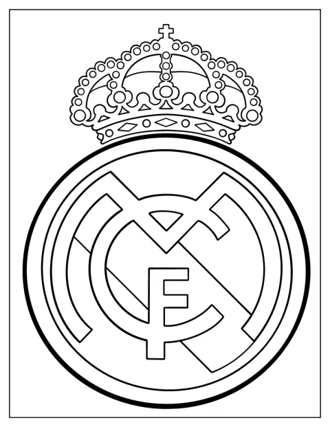Znak fotbalového klubu Real Madrid CF zdobí koruna.