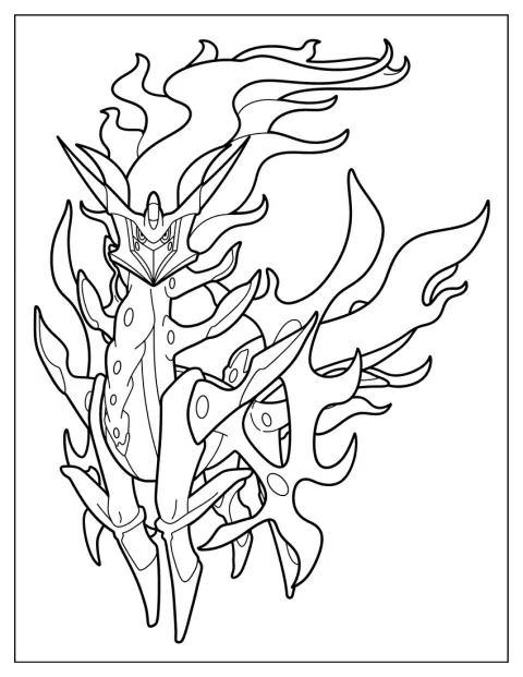Arceus verschijnt in een krachtige mega-evolutievorm.