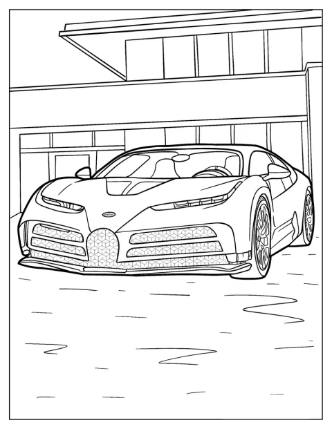 Un Bugatti Centodieci permanece dentro de un garaje.