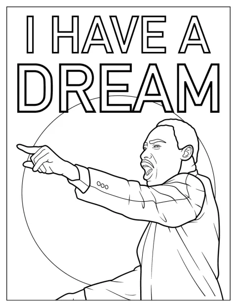 Martin Luther King Jr. spreekt zijn beroemde ‘I Have a Dream’-toespraak uit.