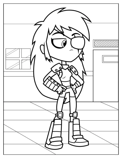 Rose Wilson aparece con su atuendo habitual.