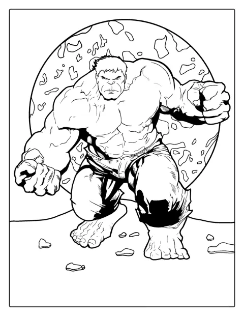 Hulk aparece en primer plano con el planeta Tierra de fondo.
