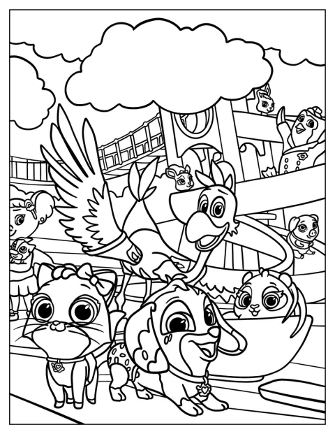 Freddy, Mia, Pablo, Pip, KC y Penny aparecen juntos en T.O.T.S.