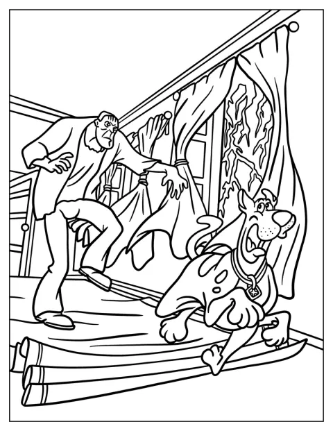 Frankenstein court après Scooby-Doo.