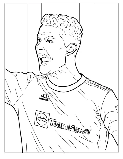 Med armene ut til siden feirer Cristiano Ronaldo på banen.