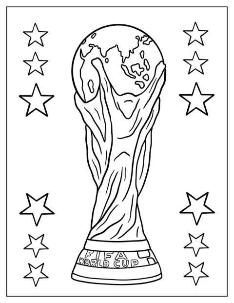 Il trofeo della FIFA World Cup è raffigurato da solo.