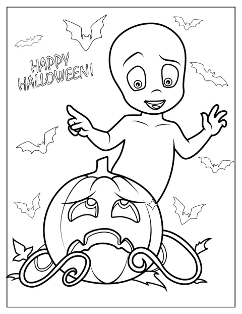 Casper, a barátságos szellem boldog halloweent kíván.