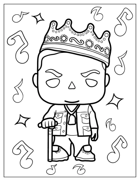 The Notorious B.I.G. est représenté sous la forme d’une figurine Funko Pop.