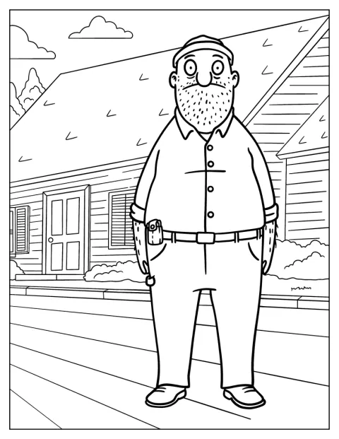テディが描かれています。