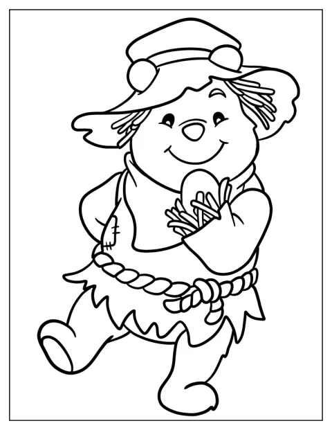 Espantapájaros para colorear 20