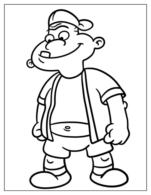 Harold Burman smiler mens han står rett fram.