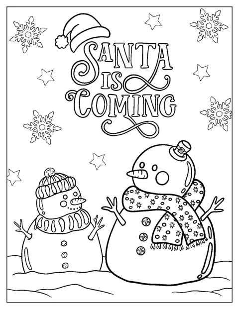 Varios muñecos de nieve llevan bufandas para celebrar la Navidad.
