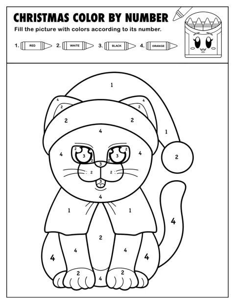 Un gato adorable luce un gorro de Papá Noel.