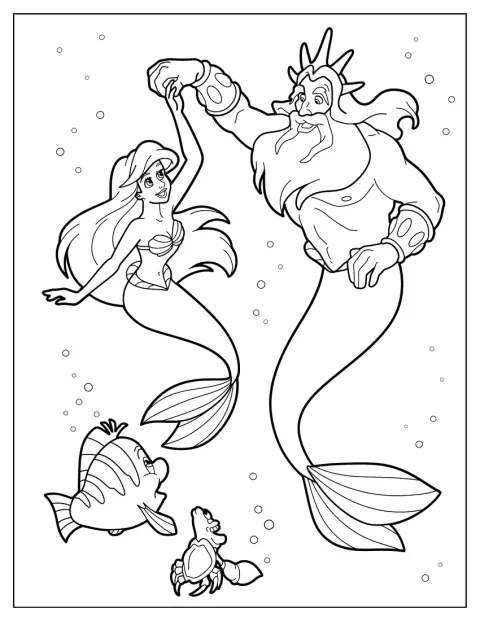 Ariel danza con Tritone.