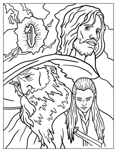 Legolas, Gandalf és Aragorn együtt haladnak közös küldetésükön.